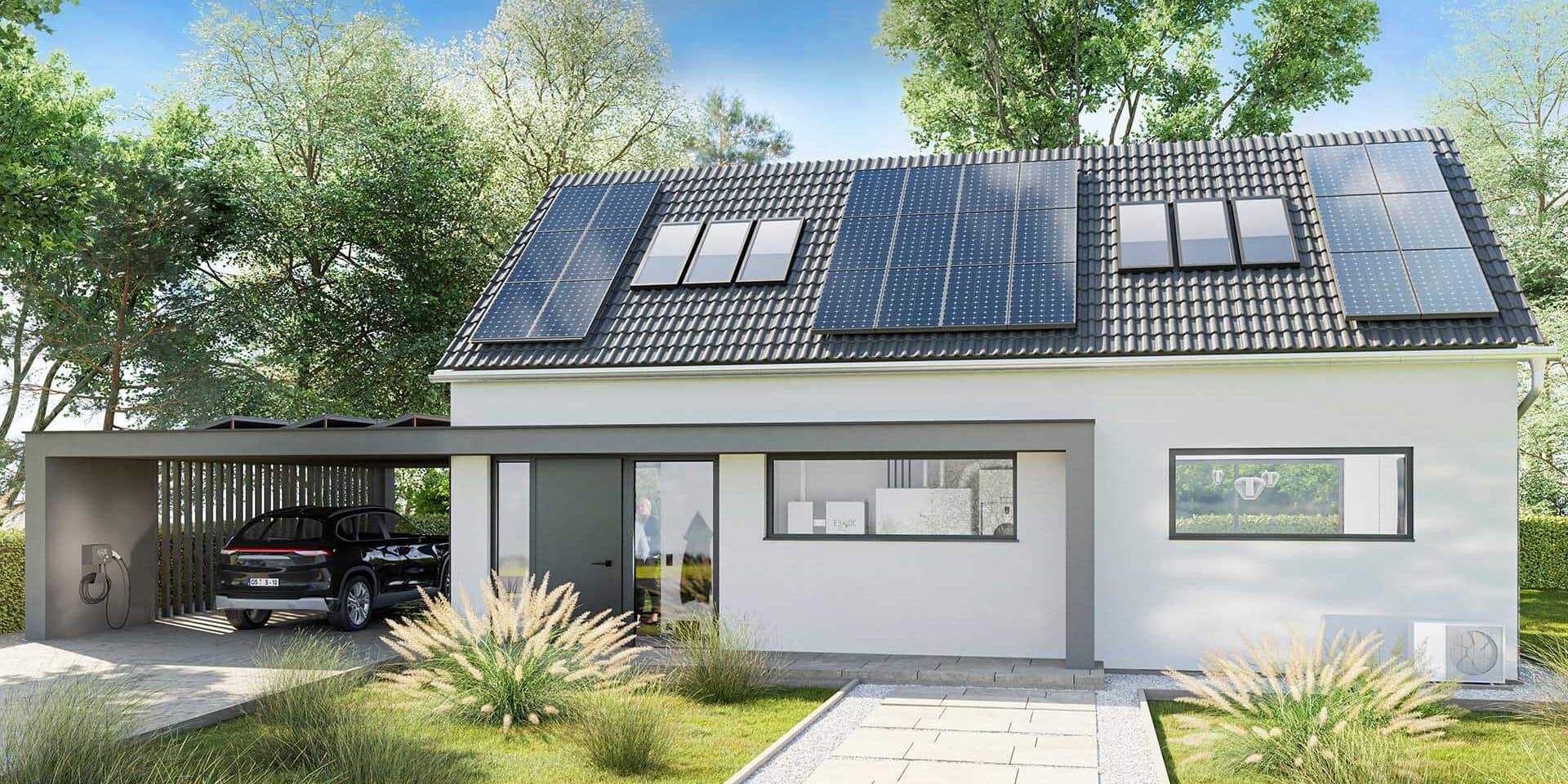 Einfamilienhaus mit Photovoltaikanlage